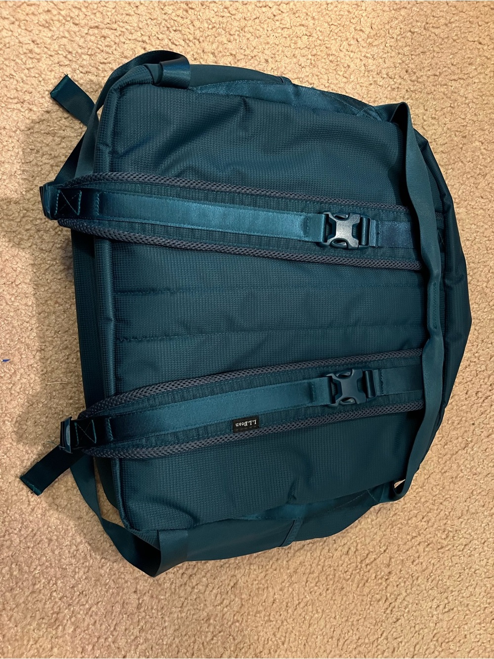 L.L. Bean Teal Blue Diaper Bag or Great Computer Backpack - Picture 8 of 16